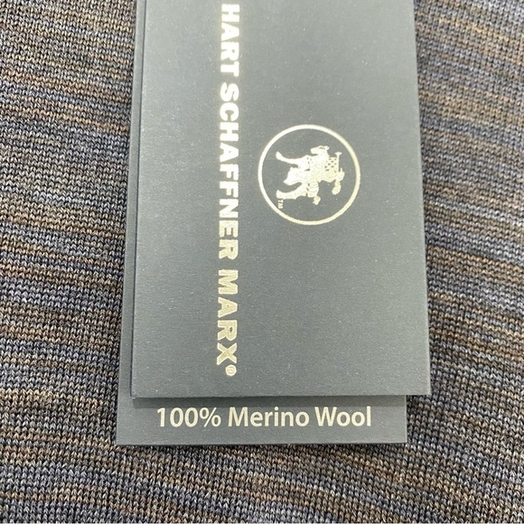 Hart Schaffner Marx Size XL Blue Wool Crew Neck Pullover Sweater Long Sleeve NEW - Picture 6 of 10